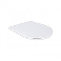 Сидіння для унітаза Robin, Aries з мікроліфтом Slim Duroplast,Quick relase 430x360x50 мм White Qtap