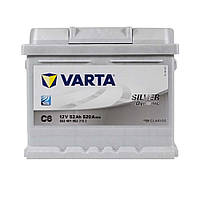 Автомобильный аккумулятор VARTA Silver Dynamic (C6) 52Ah 520A R+(LB1) (h=175)