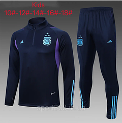 Дитячий спортивний футбольний костюм Аргентина Три Зірки Adidas Argentina 2023 Синій