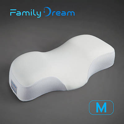 Дитяча ортопедична подушка для сну Family Dream® розмір M (clothing:  XS - S) молочний