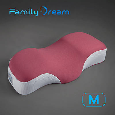 Дитяча ортопедична подушка для сну Family Dream® розмір M (clothing: XS - S) теракотовий