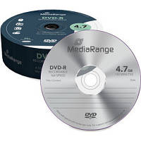 Диск DVD Mediarange DVD-R 4.7GB 120min 16x speed, Cake 25 (MR403) - Вища Якість та Гарантія!