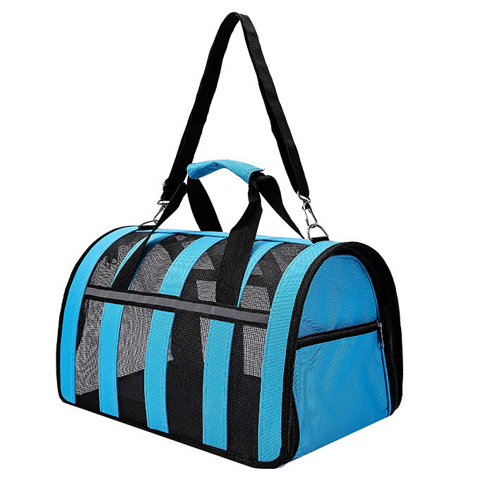 Сумка перенесення для котів та собак M 41x25x23 см CosmoPet CP-46 Blue