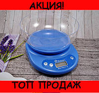 Весы кухонные Domotec ACS KE1 до 5kg со съемной чашей, Топовый