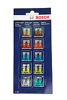 Комплект автомобильных предохранителей Bosch размер стандарт, в упаковке 10шт предохранителей