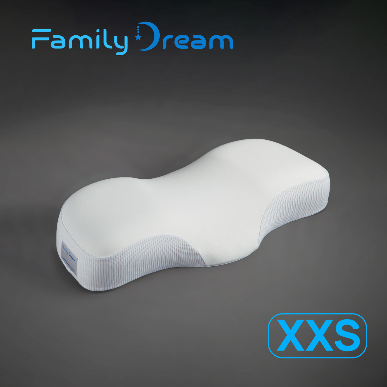 Дитяча ортопедична подушка для сну Family Dream XXS (зріст 110-125 см) Вік 3 - 7 років молочний