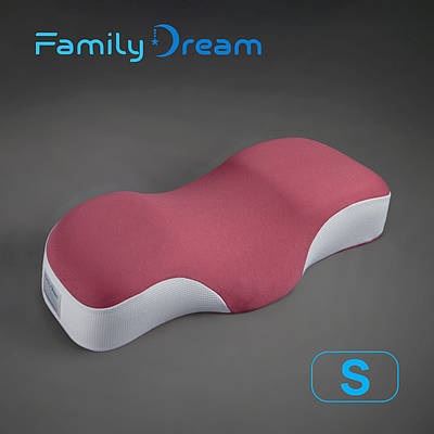 Дитяча ортопедична подушка для сну  Family Dream® S (зріст користувача 135-145 см) Вік 10-13 років теракотовий