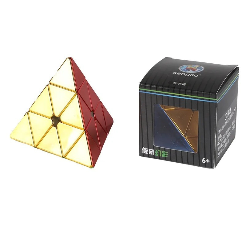 Головоломка Пірамідка SengSo Metallic Pyraminx M Магнітна, фото 1