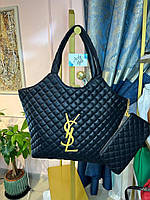 Yves Saint Laurent icare maxi shopping bag черная