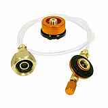 Перехідник для зарядки газових балонів перехідник пальника під цанговий балон, фото 2