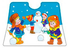 Дитяча лопата для снігу 3398TXK з наклейкою  3398TXK-6