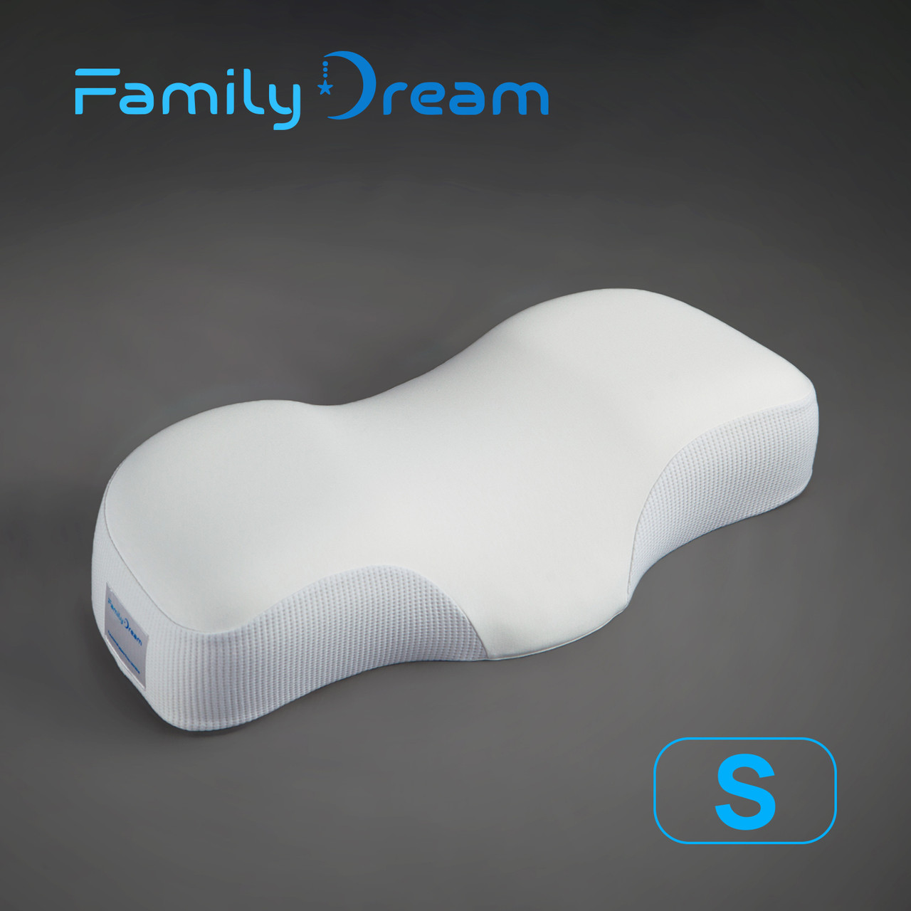 Дитяча ортопедична подушка для сну Family Dream розмір S (зріст користувача 135-145 см) Вік 10 -13 років молочний