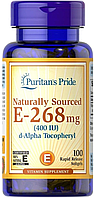 Витамин Е Puritan's Pride Naturally Sourced E-268 mg (400 IU) 100 капс