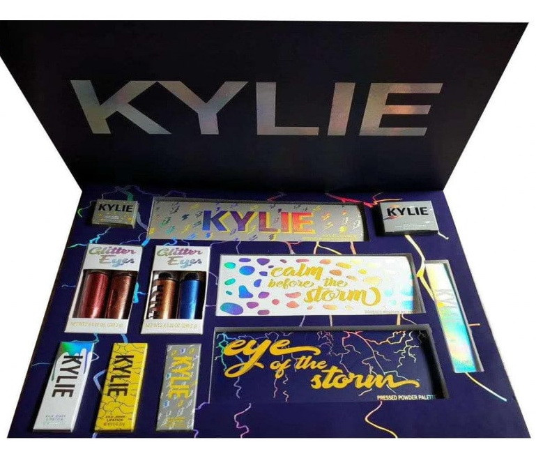 Набір косметики Kylie Jenner Big Box бежевий, великий подарунковий набір для макіяжу, Топовий
