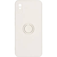 Чохол-Накладка з Кольцом (Soft Touch Case) на Xiaomi Redmi 9a Ivory White