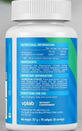 Магній цитрат VP Lab Magnesium Citrate 90 sgels, фото 3
