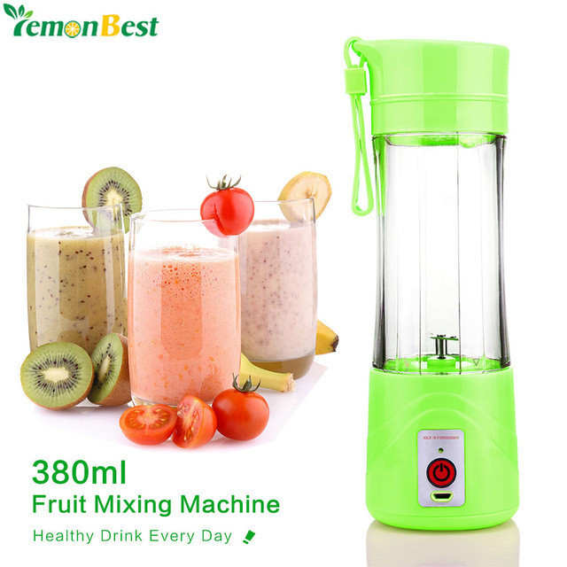 Блендер перезаряжаемый электрический 380 мл Mini USB Smoothie Mixer Maker! Мега цена - фото 2 - id-p2128465401