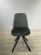Обідній стілець поворотний АВІНЬОН ML 67 Tes Mobili, колір темно-сірий/ніжки чорні
