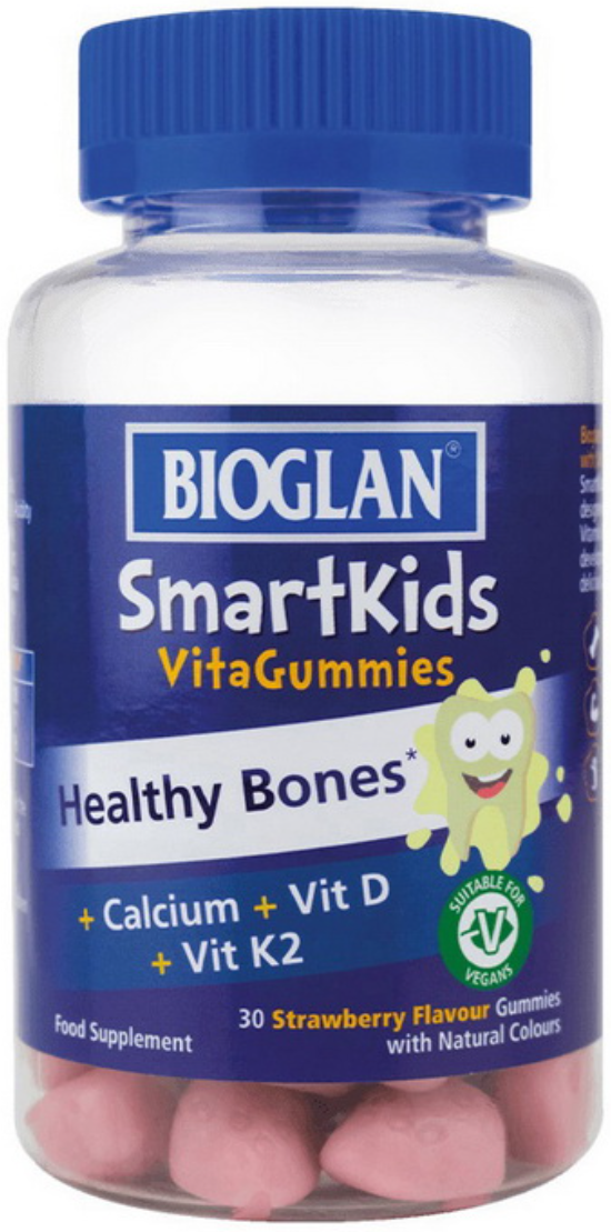 Мінерали для кісток та зубів для дітей желейки Bioglan SmartKids Healthy Bones 30 gummies