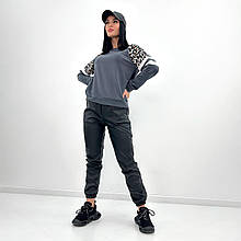 Штани-джогери з екошкіри "Bennett"| Норма