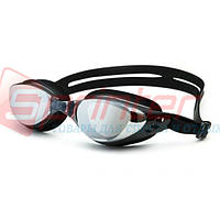 Очки для плавания с антифогом зеркальные DL603-Ч