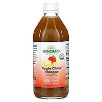 Яблучний оцет з маткою Dynamic Health Laboratories (Apple Cider Vinegar with Mother) 473 мл