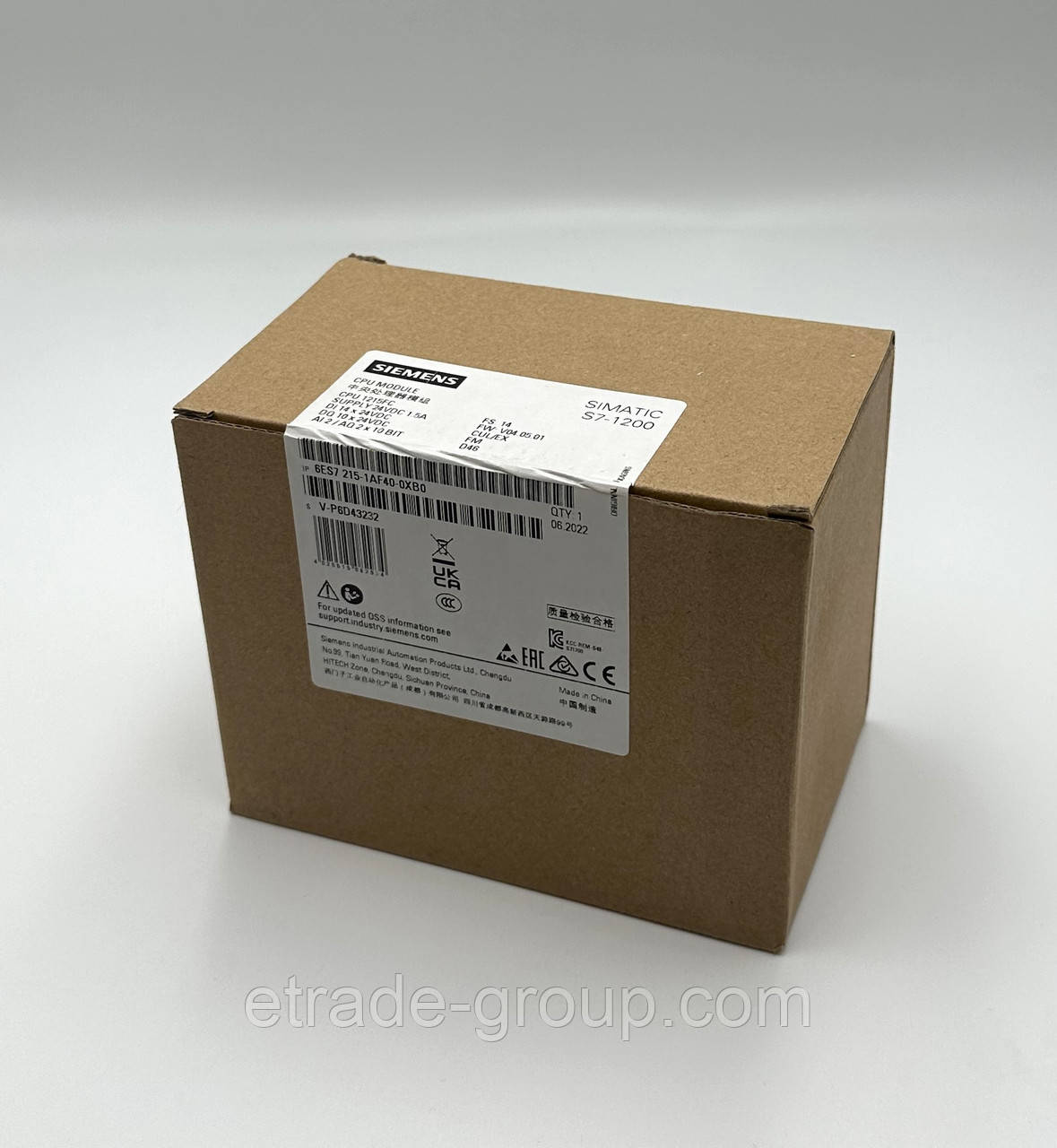 Контролер  Siemens 6ES7215-1AF40-0XB0 SIMATIC S7-1200, фото 1