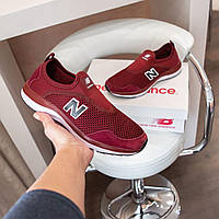 New Balance бордовые мокасины сетка кроссовки нью беленс кросовки 36