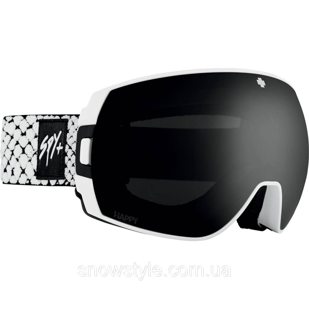 Маска SPY Optic Legacy Gloss White 2 Лінзи Happy Gray Green with Black Spectra Mirror + Happy LL Persimmon, фото 1