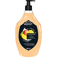 Гель-смузи для душа Energy of Vitamins Shower Gel Smoothie Juicy Mango & Pineapple, 800 мл (6948)