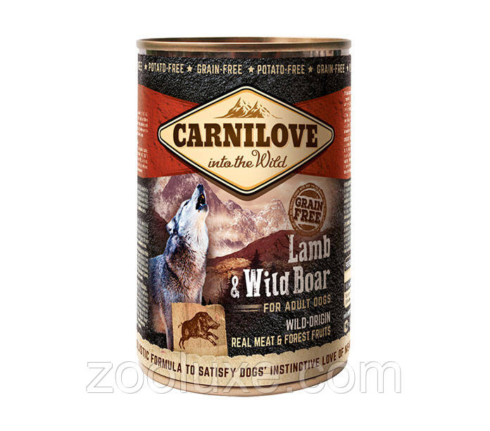 Carnilove Lamb & Wild Boar 400 г/Канілав Ягня й Дикий кабан корм для собак
