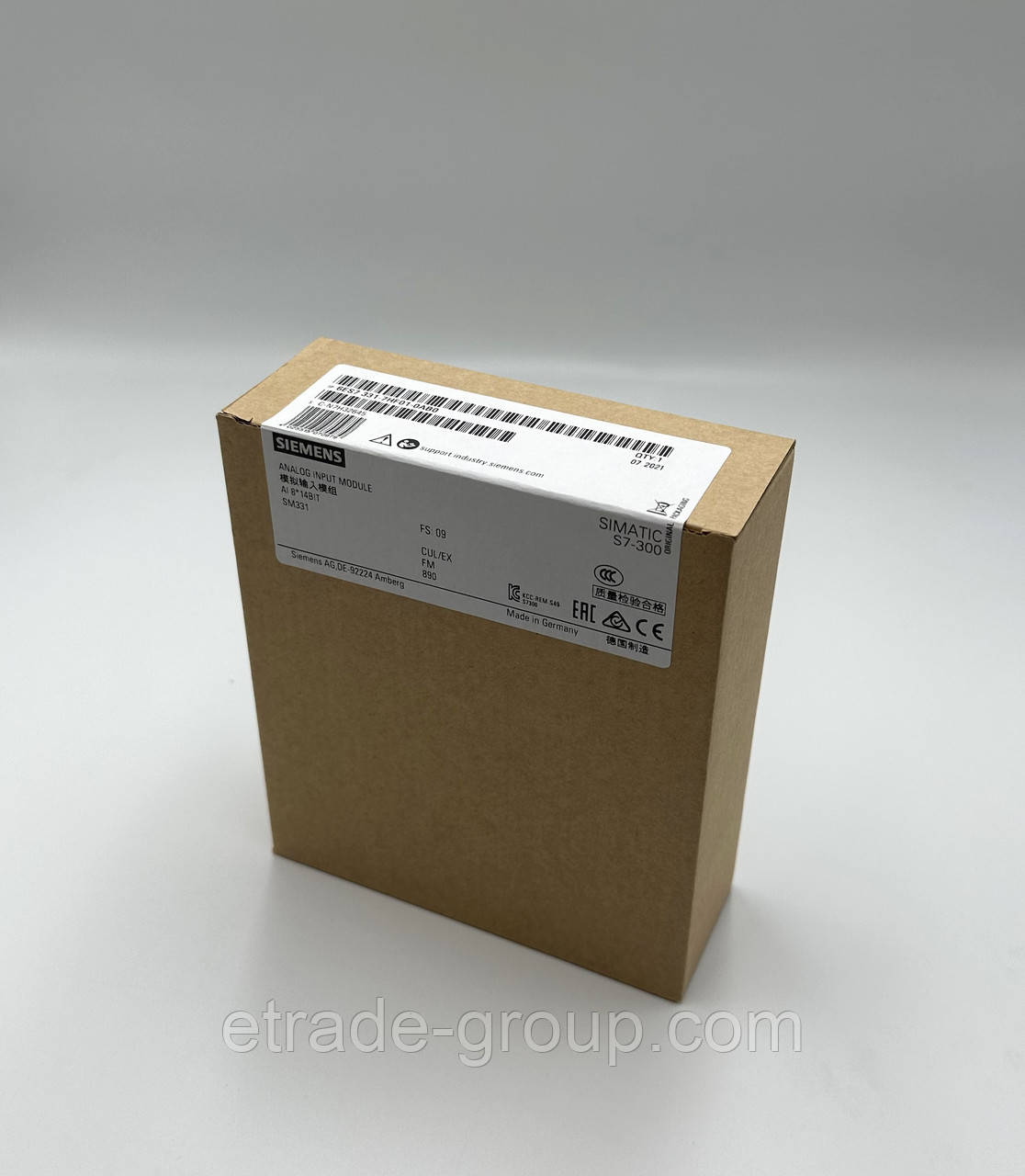 Модуль Siemens 6ES7331-7PE10-0AB0 SIMATIC S7-300 (6ES7 331-7PE10-0AB0, 6ES73317PE100AB0), фото 1