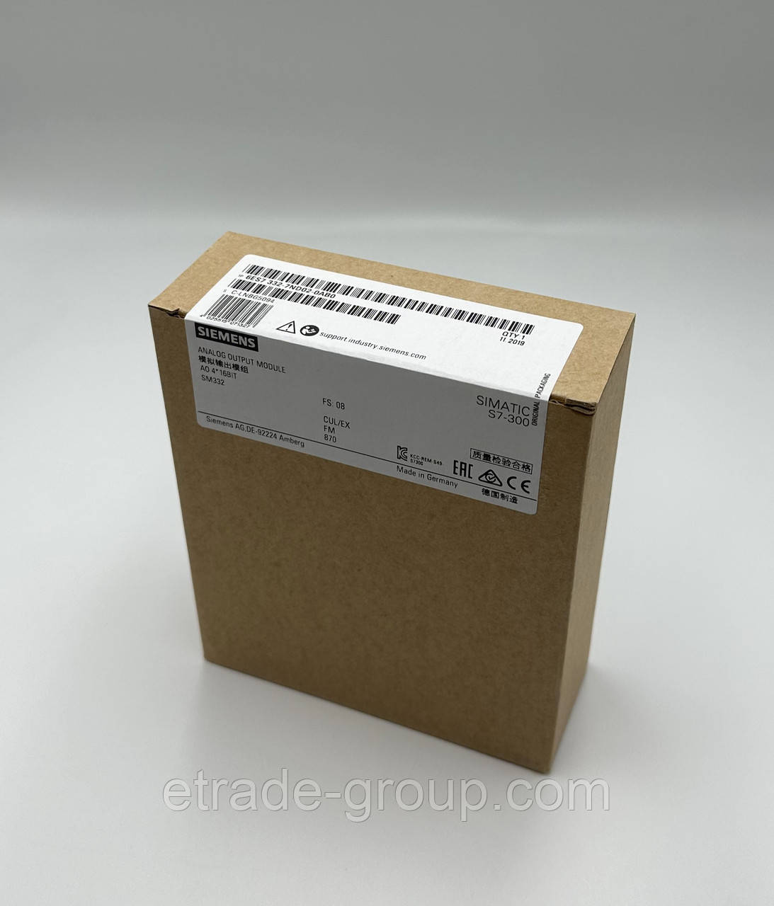 Модуль Siemens 6ES7332-7ND02-0AB0 SIMATIC S7-300 (6ES7 332-7ND02-0AB0, 6ES73327ND020AB0)
