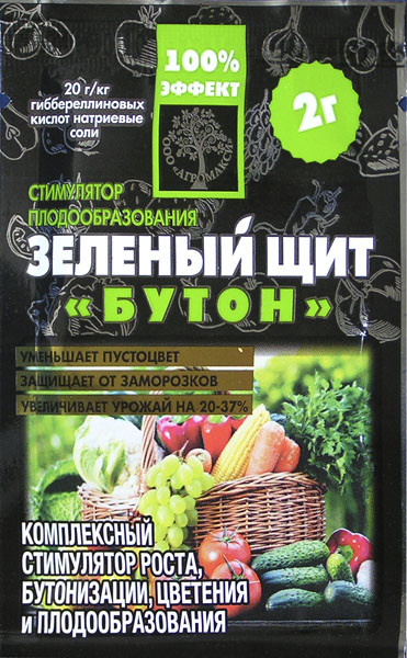 Стимулятор росту Зелений Щит Бутон 2 г