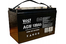 Комплект аварійного живлення Volt Polska SINUS PRO 800 W 12/230V 500/800W + Акумулятор VOLT AGM VRLA 100Ah 12V, фото 3
