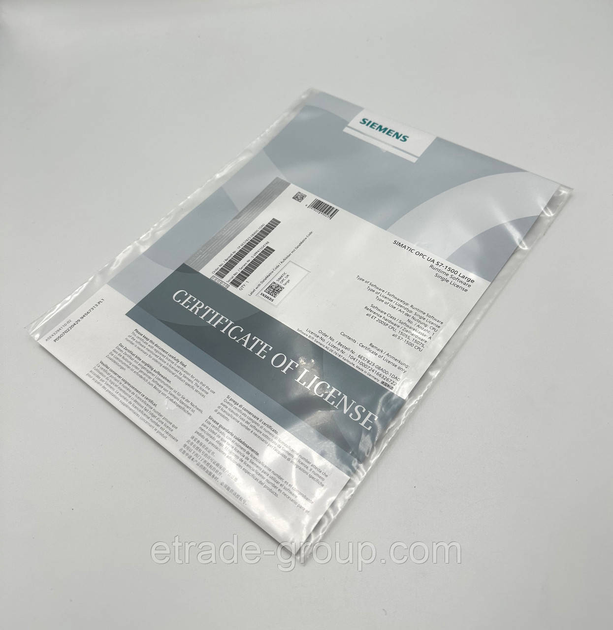 Ліцензія Siemens 6ES7823-0BA00-1DA0 SIMATIC OPC