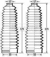 Комплект гофрированных кожухов, механизм рулевого Borg & Beck BSG3371