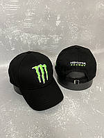 Чорна кепка з вишивкою Monster Energy (монстер)
