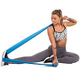 Стрічка еластична для фітнесу та йоги в рулоні 5.5 м х 15 см х 0.45 мм Zelart FI-6256-5_5, фото 10