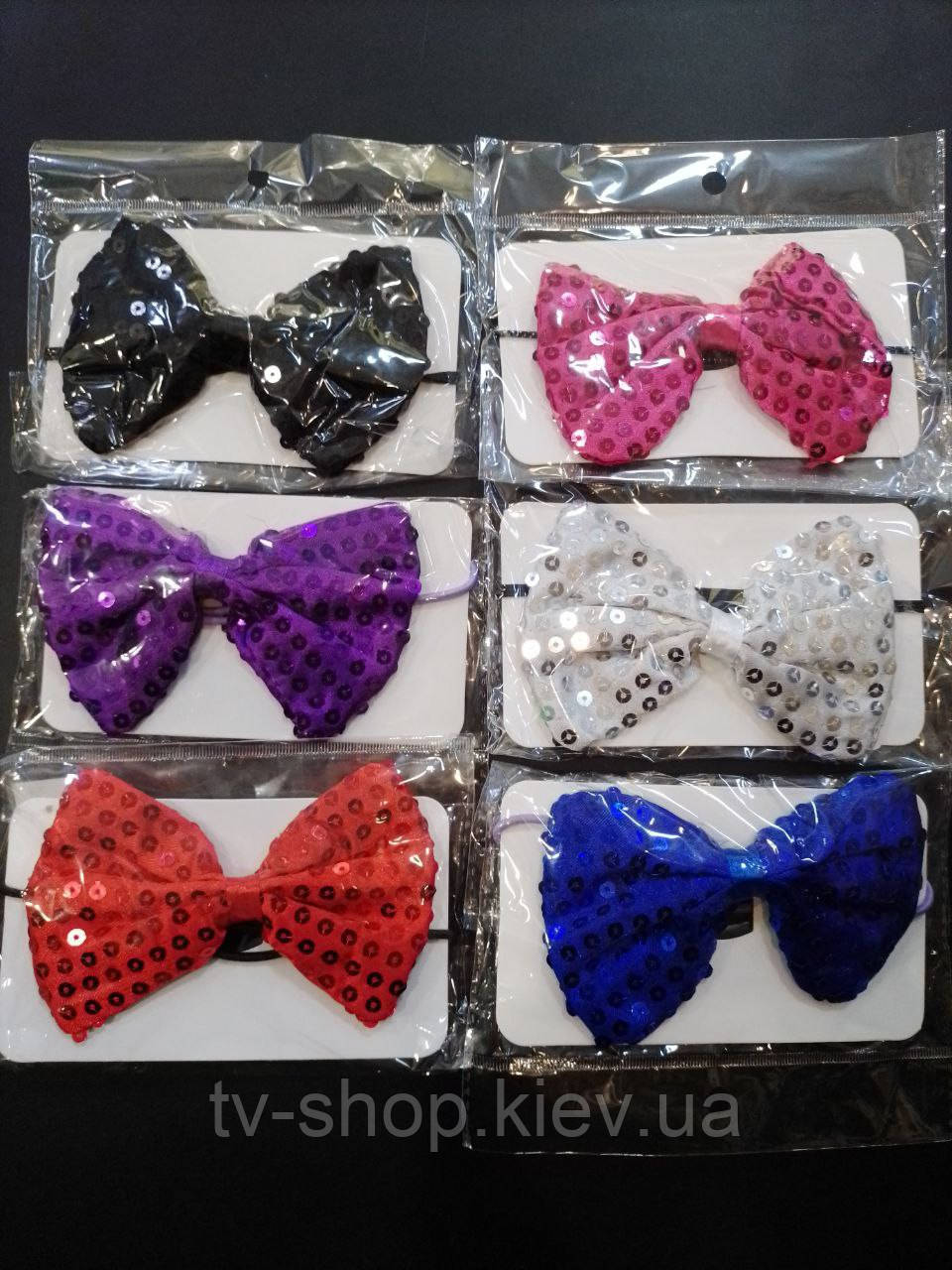 Краватка-метелик блискучий (6 кольорів), фото 1