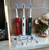 Електрична зубна щітка Sonic Toothbrush з 5 режимами роботи та 5 насадками