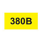 45х22мм Самоклеюча етикетка "380 В" жовтий (на аркуші 113шт) [SES03019] АСКО