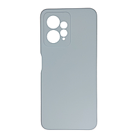 Чехол силиконовый с защитой камеры для Xiaomi Redmi Note 12 4G (Голубой / Sweet Blue)