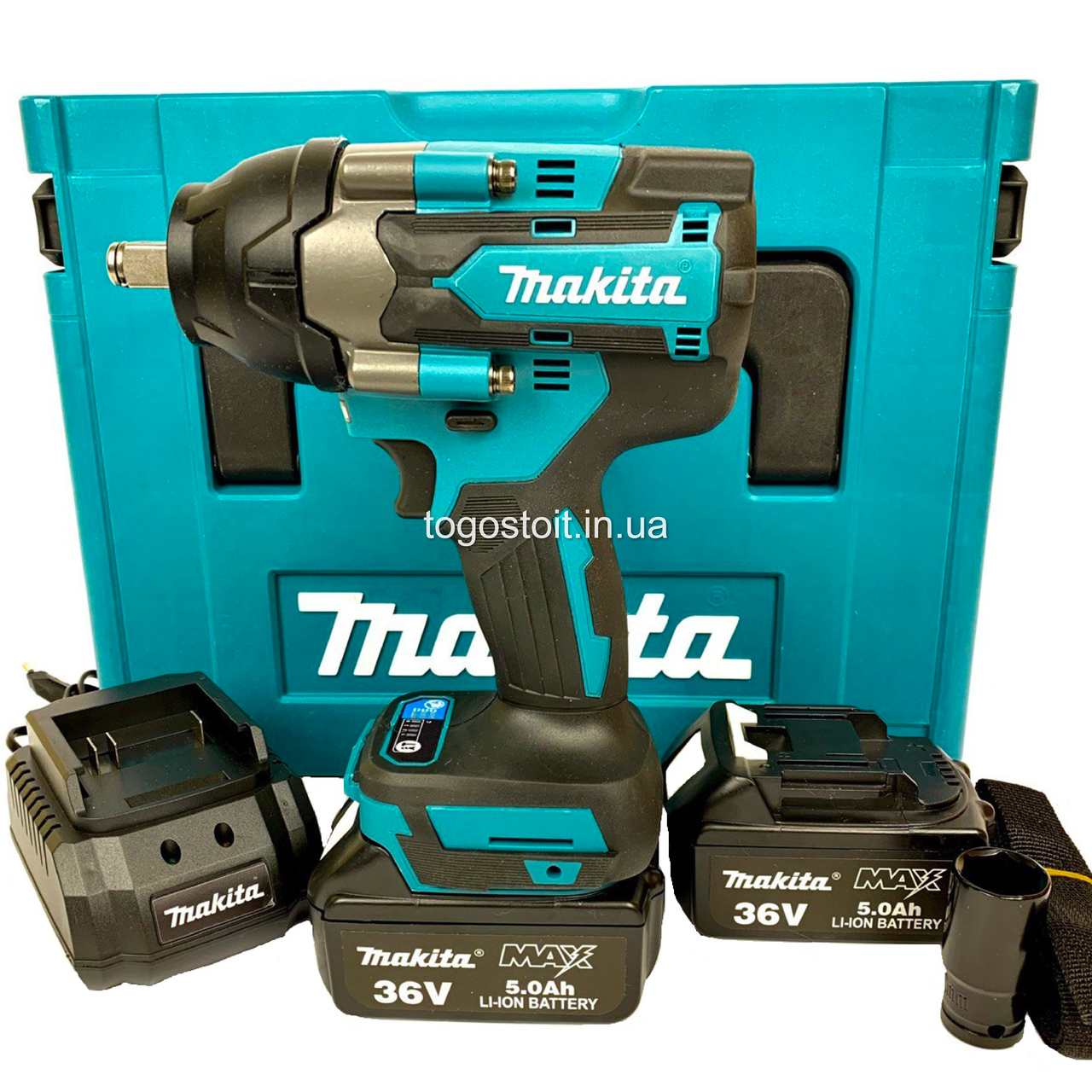 Гайковерт акумуляторний ударний безщітковий Makita DTW800BL (36V, 5AH), 850 HM