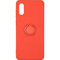 Чехол-Накладка с Кольцом (Soft Touch Case) на Samsung A02 (A022) Red
