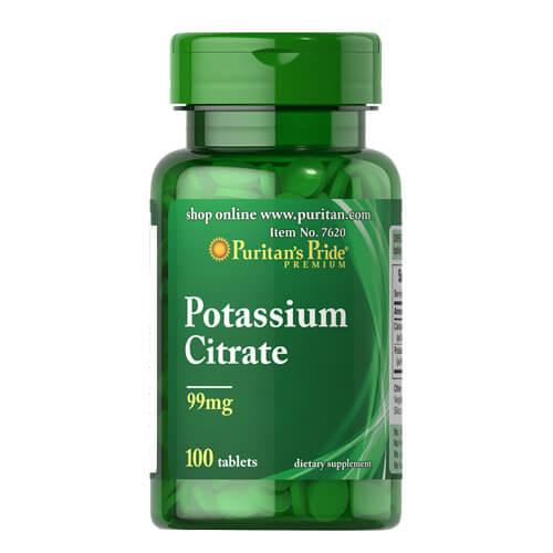 Puritan's Pride Potassium Citrate 99 mg 100 табл EXP - фото 1 - id-p2128527420