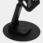 Настільна підставка для телефону S701, Чорна / Тримач для телефону / Підставка під телефон на стіл, фото 7