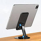Настільна підставка для телефону S701, Чорна / Тримач для телефону / Підставка під телефон на стіл, фото 6