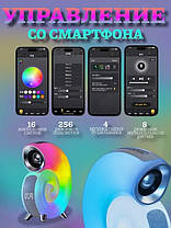 Бездротова мінірозумна смарт-колонка-равлика з равликом 4 в 1 з блютуз Conch Music Light 207576, фото 5