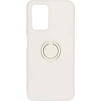 Чехол-Накладка с Кольцом (Soft Touch Case) на Xiaomi Redmi 10 Ivory White